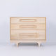 commode contemporaine / en bois massif / en érable / en placage de bois