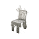 chaise contemporaine / d'intérieur / bois / tapissée
