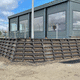 mur de soutènement en sol renforcé / en béton / en bois / en plastique recyclé