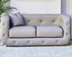 canapé chesterfield / d'extérieur / en tissu / en cuir