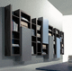 bibliothèque murale / contemporaine / en orme