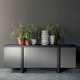 buffet contemporain / en bois laqué