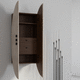 buffet mural / contemporain / en noyer / sur mesure