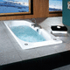 baignoire en acrylique / hydromassage / blanche