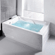 baignoire en acrylique / double / hydromassage / blanche