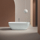 baignoire ovale / en îlot / pour habitat / LivingTec®