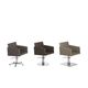 fauteuil de coiffure en cuir / noir / marron / professionnel