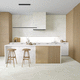 carrelage en grès / finition pierre / d'intérieur / de salon