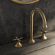 mélangeur de vasque / à poser / en métal / de salle de bain