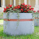 jardinière en béton / rectangulaire / ronde / modulable