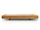 table basse contemporaine / en bois massif / rectangulaire / sur mesure