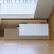 banque d'accueil en bois