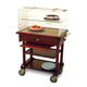 chariot de service / professionnel / réfrigéré / en bois