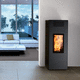 poêle à granulés / 0 - 5 kW / 5 kW - 10 kW / contemporain