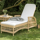 bain de soleil contemporain / en tissu / en aluminium / avec accoudoirs