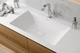 vasque à encastrer / en Corian® / avec plan intégré / avec mitigeur