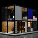 pavillon de jardin en aluminium / structure en aluminium / professionnel / pour bureau