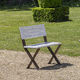 chaise de jardin contemporaine / en acier galvanisé / en acier peint / avec piètement en acier galvanisé