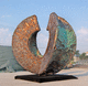 sculpture en acier / en cuivre / d'aluminium / d'extérieur