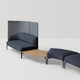 canapé modulable / en arc de cercle / contemporain / en tissu