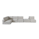 canapé modulable / d'angle / contemporain / en tissu