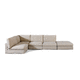 canapé modulable / d'extérieur / beige / en tissu