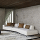 canapé modulable / contemporain / en tissu / avec revêtement amovible