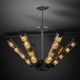 lustre contemporain / en acier inoxydable / professionnel / 1 niveau