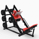 appareil de musculation squat / presse pour jambes / d'intérieur / professionnel