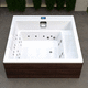 spa hors-sol / carré / 2 places / en bois
