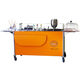 desserte de service / professionnelle / pliante / en acier inox