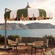 parasol déporté / en aluminium / contract / pour hôtel