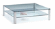table basse contemporaine / en verre / carrée / résidentielle