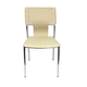 chaise contemporaine / d'intérieur / en cuir / en chrome
