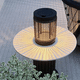 lampe de table / en corde / en teck / contemporaine