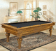 table de billard de style Louis XVI / résidentielle / en chêne / en noyer