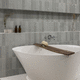 carrelage en grès cérame / satiné / d'intérieur / de salle de bain