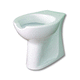 toilette à poser / en céramique / pour établissement médicalisé / ovale