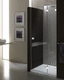 cabine de douche en verre / en aluminium / avec porte battante / rectangulaire
