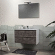 meuble vasque suspendu / en aluminium / contemporain / sans porte