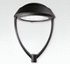 lampadaire urbain / contemporain / en fonte d'aluminium / avec diffuseur en verre trempé