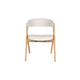 chaise contemporaine / d'intérieur / en tissu / avec piètement en chêne
