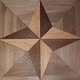parquet massif / avec incrustations / laqué / huilé