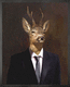 tableau décoratif sur toile / portrait / à motif animalier / professionnel