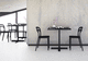 table contemporaine / en MDF / carrée / pour restaurant