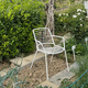 chaise de jardin contemporaine / en tissu / avec piètement en polypropylène / avec coussin amovible