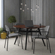table contemporaine / en chêne / en noyer / en placage de bois