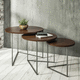 table gigogne contemporaine / en noyer / en placage de bois / en cerisier