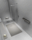 receveur de douche rectangulaire / à poser / en composite / ardoise