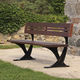 banc public classique / en ipé / en fonte d'aluminium / en matériaux composites